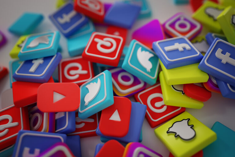 Redes sociais para postos: imagem dos ícones das redes sociais