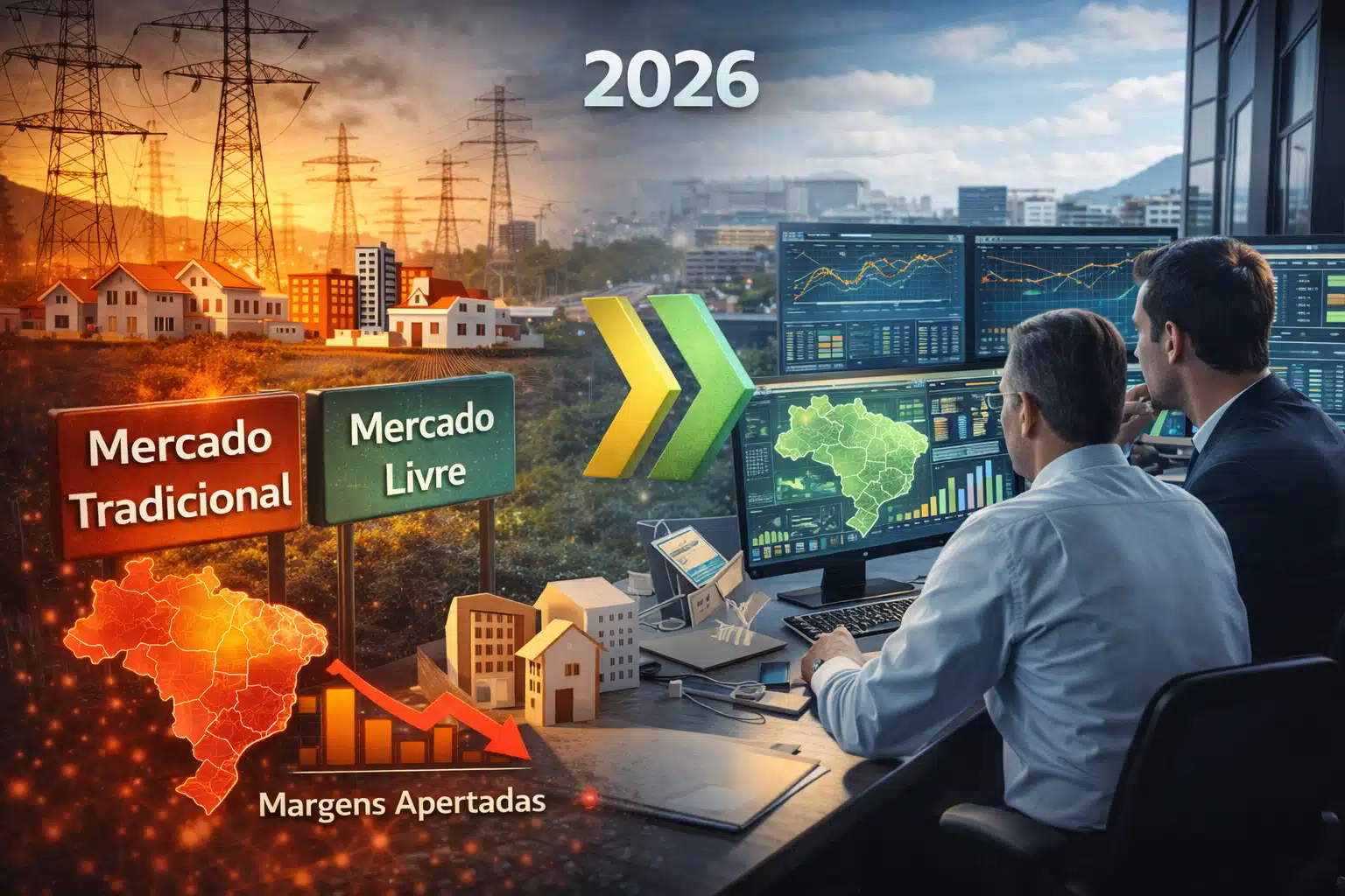 Infraestrutura de distribuição de energia elétrica em área urbana no Brasil